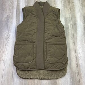 Varley Olive Quilted Vest